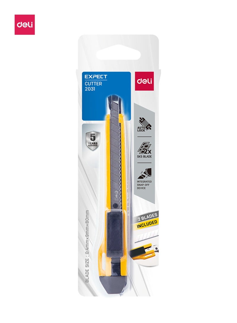 Deli EXPECT E2031 Utility Knife Paper Cutter 9mm - Image 5